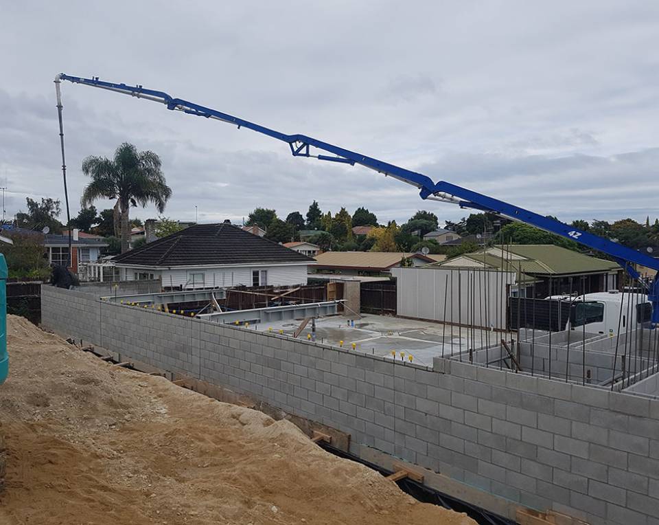 Waikato Concrete Pumping On-Site