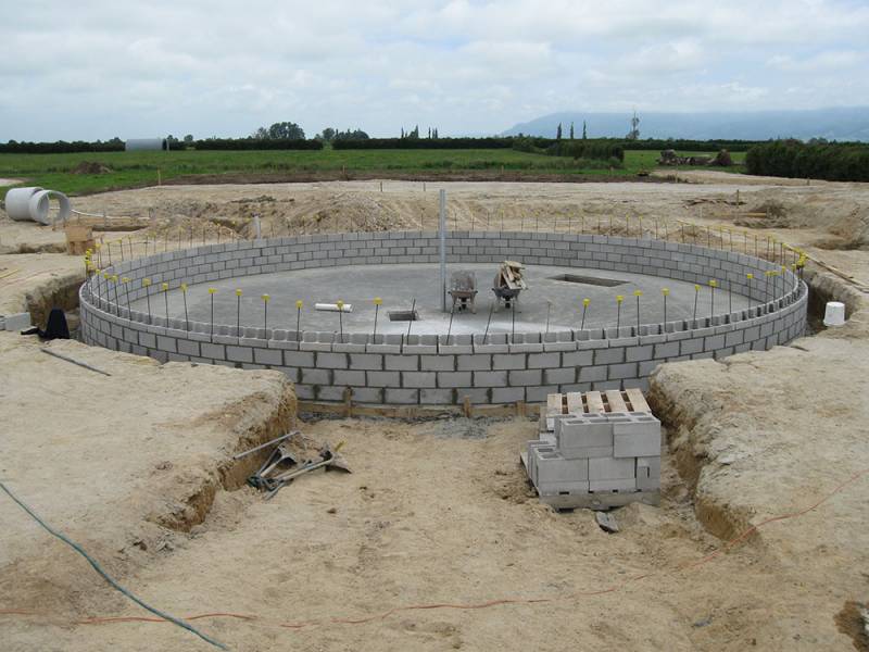 Concrete Feed Pad under construction